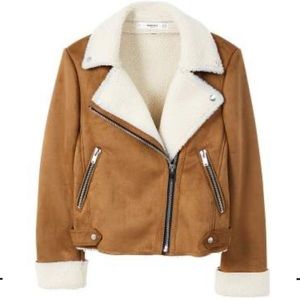 Mango Tan and Cream Jacket